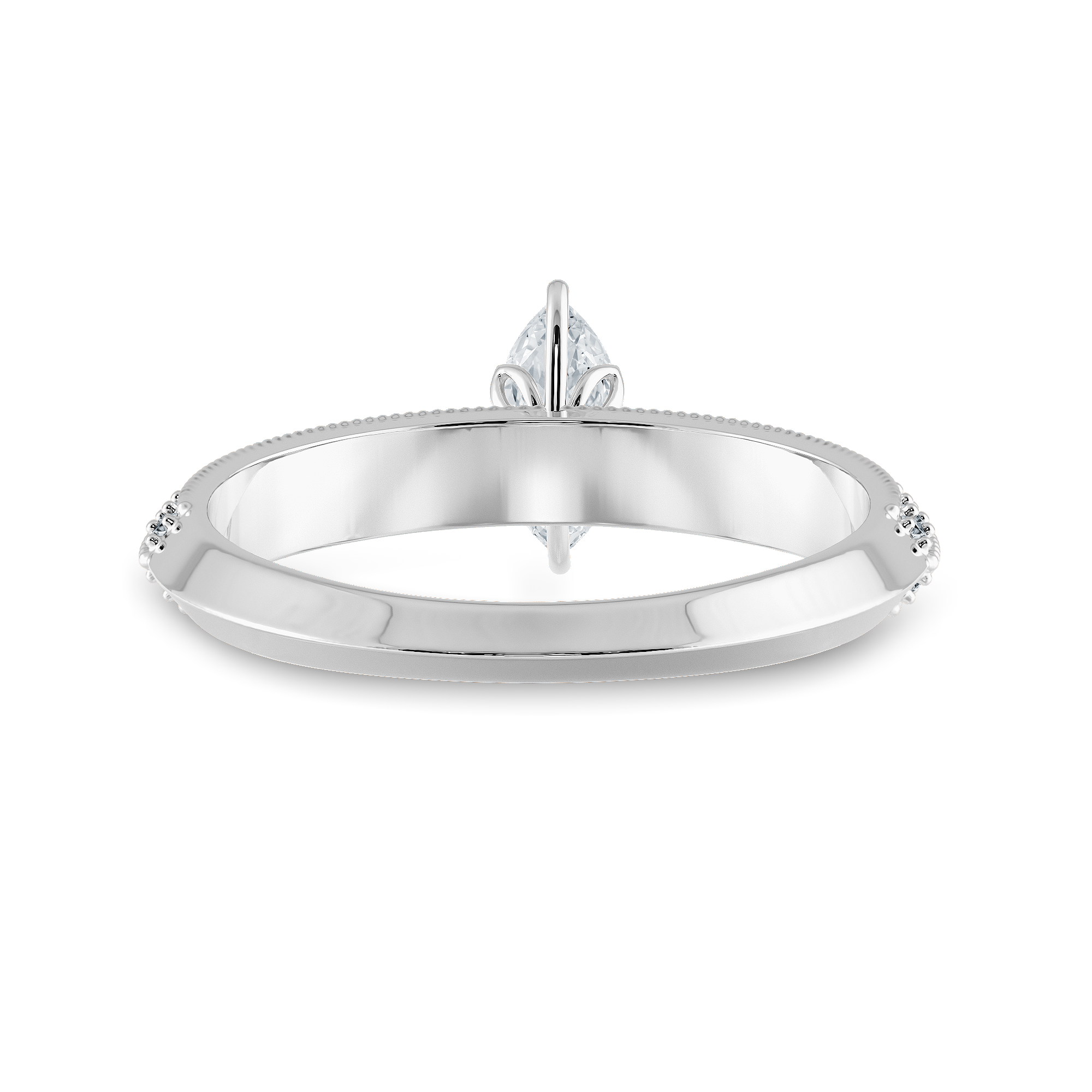 0.70cts Marquise Cut Solitaire Diamond Split Shank Platinum Ring JL PT 1192-B   Jewelove.US