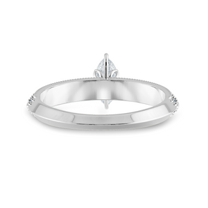 0.70cts Marquise Cut Solitaire Diamond Split Shank Platinum Ring JL PT 1192-B   Jewelove.US