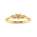 Load image into Gallery viewer, 0.50cts. Heart Cut Solitaire with Pear Cut Diamond Accents 18K Yellow Gold Ring JL AU 1205Y-A   Jewelove.US
