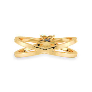 70-Pointer Heart Cut Solitaire Diamond Split Shank 18K Yellow Gold Ring JL AU 1173Y-B   Jewelove.US