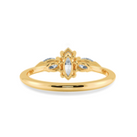 Load image into Gallery viewer, 70-Pointer Marquise Cut Solitaire with Pear Cut Diamond Accents 18K Yellow Gold Ring JL AU 1208Y-B   Jewelove.US
