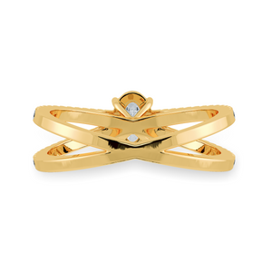0.50cts. Oval Cut Solitaire Diamond Split Shank 18K Yellow Gold Ring JL AU 1174Y-A   Jewelove.US