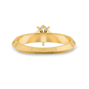 0.30ts. Pear Cut Solitaire Diamond Split Shank 18K Yellow Gold Ring JL AU 1191Y   Jewelove.US