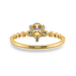 Load image into Gallery viewer, 0.30cts. Pear Cut Solitaire Halo Diamond Accents 18K Yellow Gold Ring JL AU 2009Y   Jewelove.US
