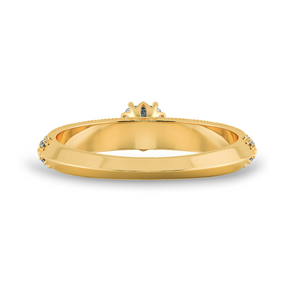 0.30cts. Cushion Cut Solitaire Diamond Split Shank 18K Yellow Gold Ring JL AU 1187Y   Jewelove.US