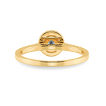 Load image into Gallery viewer, 0.20cts. Solitaire Diamond Halo Shank 18K Yellow Gold Ring JL AU 1193Y-C   Jewelove.US
