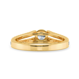 0.30cts. Solitaire Diamond Split Shank 18K Yellow Gold Solitaire Ring JL AU 1177Y   Jewelove.US