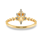 Load image into Gallery viewer, 0.30ts. Marquise Cut Solitaire Halo Diamond Accents 18K Yellow Gold Ring JL AU 2010Y   Jewelove.US
