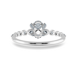 Load image into Gallery viewer, 0.70cts Oval Cut Solitaire Halo Diamond Accents Platinum Ring JL PT 2008-B   Jewelove.US
