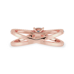 Load image into Gallery viewer, 0.50cts. Cushion Cut Solitaire Diamond Split Shank 18K Rose Gold Ring JL AU 1171R-A   Jewelove.US
