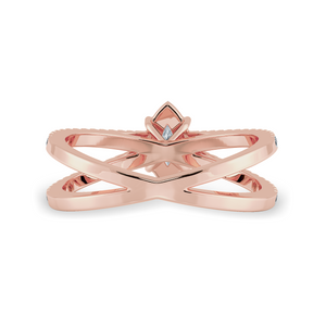0.50cts. Marquise Cut Solitaire Diamond Split Shank 18K Rose Gold Ring JL AU 1176R-A   Jewelove.US