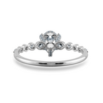 Load image into Gallery viewer, 0.50cts Pear Cut Solitaire Halo Diamond Accents Platinum Ring JL PT 2009-A   Jewelove.US
