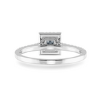 Load image into Gallery viewer, 0.30cts Princess Cut Solitaire Diamond Square Halo Shank Platinum Ring JL PT 1194   Jewelove.US
