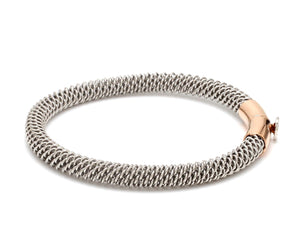 Platinum & Rose Gold Bracelet for Men JL PTB 1087   Jewelove.US