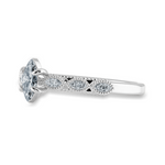 Load image into Gallery viewer, 0.70cts Marquise Cut Solitaire Diamond Accents Platinum Ring JL PT 2019-B   Jewelove.US
