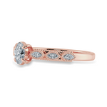 Load image into Gallery viewer, 0.70cts. Oval Cut Solitaire with Marquise Cut Diamond Accents 18K Rose Gold Ring JL AU 2017R-B   Jewelove.US
