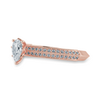 Load image into Gallery viewer, 0.30cts. Pear Cut Solitaire Diamond Split Shank 18K Rose Gold Ring JL AU 1191R   Jewelove.US
