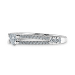 Load image into Gallery viewer, 0.30cts Heart Cut Solitaire Diamond Split Shank Platinum Ring JL PT 1181   Jewelove.US
