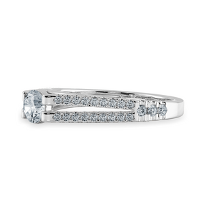 0.50cts Solitaire Diamond Split Shank Platinum Ring JL PT 1177-B   Jewelove.US