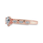 Load image into Gallery viewer, 0.70cts. Pear Cut Solitaire with Marquise Cut Diamond Accents 18K Rose Gold Ring JL AU 2018R-B   Jewelove.US
