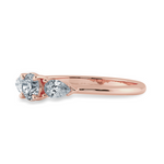 Load image into Gallery viewer, 0.30cts. Solitaire with Pear Cut Diamond Accents 18K Rose Gold Ring JL AU 2020R   Jewelove.US
