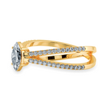 Load image into Gallery viewer, 50-Pointer Marquise Cut Solitaire Diamond Split Shank 18K Yellow Gold Ring JL AU 1176Y-A   Jewelove.US

