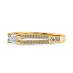 Load image into Gallery viewer, 0.50cts. Emerald Cut Solitaire Diamond Split Shank 18K Yellow Gold Ring JL AU 1180Y-A   Jewelove.US
