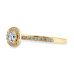 Load image into Gallery viewer, 0.20cts. Solitaire Diamond Halo Shank 18K Yellow Gold Ring JL AU 1193Y-C   Jewelove.US
