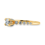 Load image into Gallery viewer, 0.30cts. Cushion Cut Solitaire Halo Diamond Accents 18K Yellow Gold Ring JL AU 2005Y   Jewelove.US
