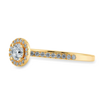 Load image into Gallery viewer, 0.30cts. Solitaire Diamond Halo Shank 18K Yellow Gold Ring JL AU 1193Y   Jewelove.US
