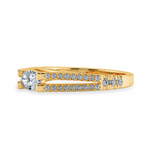 Load image into Gallery viewer, 0.50cts. Oval Cut Solitaire Diamond Split Shank 18K Yellow Gold Ring JL AU 1182Y-A   Jewelove.US
