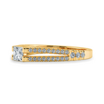 Load image into Gallery viewer, 0.30cts. Princess Cut Solitaire Diamond Split Shank 18K Yellow Gold Ring JL AU 1178Y   Jewelove.US
