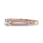 Load image into Gallery viewer, 0.20cts. Solitaire Diamond Split Shank 18K Rose Gold Ring JL AU 1177R-A   Jewelove.US
