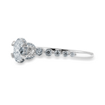 Load image into Gallery viewer, 0.70cts Oval Cut Solitaire Halo Diamond Accents Platinum Ring JL PT 2008-B   Jewelove.US
