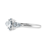 Load image into Gallery viewer, 0.50cts Marquise Cut Solitaire with Pear Cut Diamond Accents Platinum Ring JL PT 1208-A   Jewelove.US
