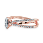 Load image into Gallery viewer, 0.50cts. Marquise Cut Solitaire Diamond Split Shank 18K Rose Gold Ring JL AU 1176R-A   Jewelove.US
