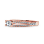 Load image into Gallery viewer, 0.30cts. Oval Cut Solitaire Diamond Split Shank 18K Rose Gold Ring JL AU 1182R   Jewelove.US
