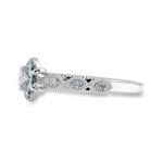 Load image into Gallery viewer, 0.50cts Marquise Cut Solitaire Diamond Accents Platinum Ring JL PT 2019-A   Jewelove.US
