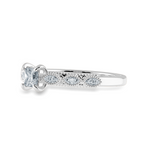 Load image into Gallery viewer, 0.20cts Princess Cut Solitaire with Marquise Diamond Accents Platinum Ring JL PT 2012-C   Jewelove.US
