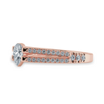 Load image into Gallery viewer, 0.30cts. Pear Cut Solitaire Diamond Split Shank 18K Rose Gold Ring JL AU 1183R   Jewelove.US
