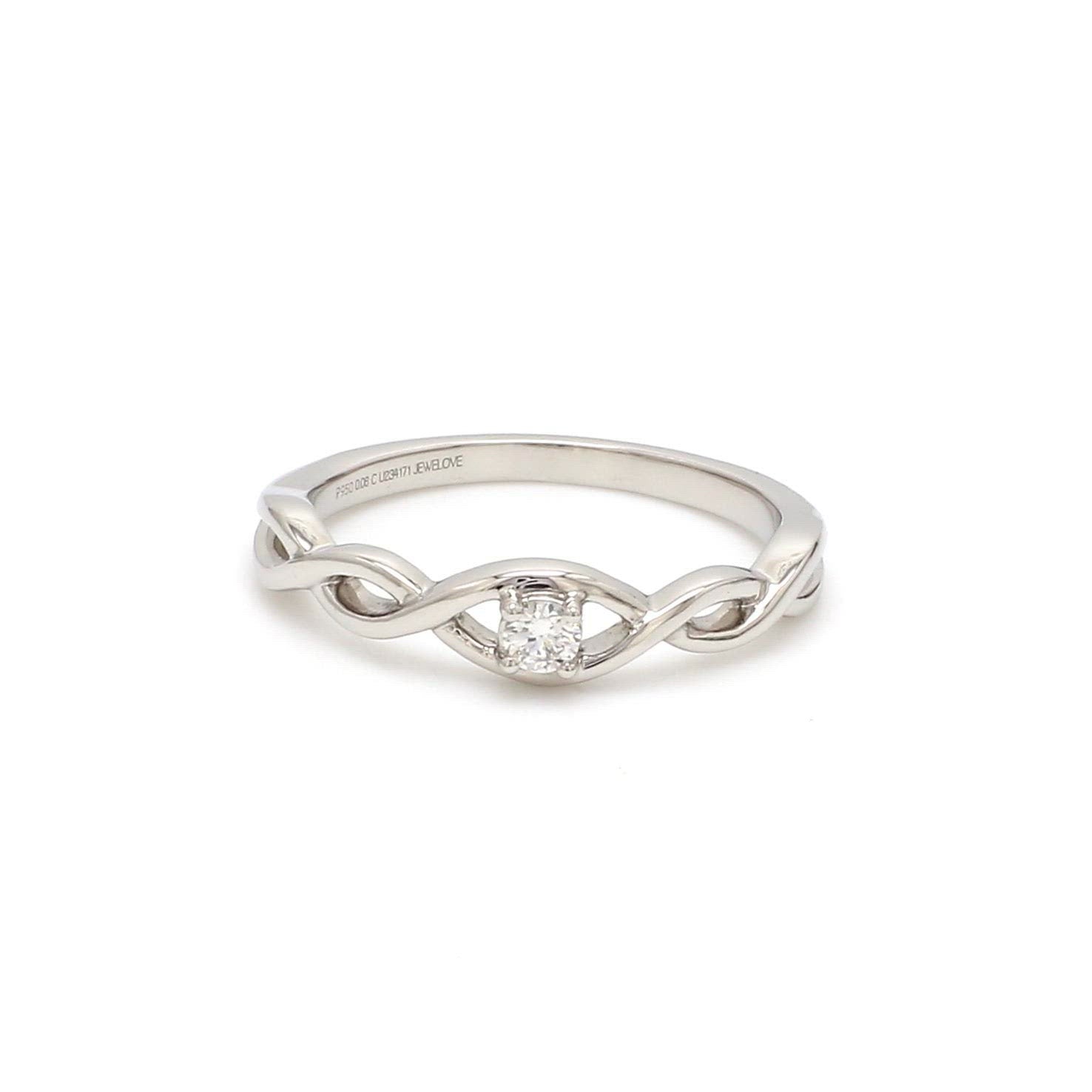 Classic Yet So Different Platinum Couple Rings JL PT 909