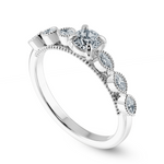 Load image into Gallery viewer, 0.50cts Solitaire Platinum Ring with Marquise Cut Diamond Accents JL PT 2011-A   Jewelove.US

