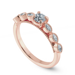 Load image into Gallery viewer, 0.20cts. Solitaire 18K Rose Gold Ring with Marquise Cut Diamond Accents JL AU 2011R-C   Jewelove.US
