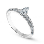 Load image into Gallery viewer, 0.70cts Marquise Cut Solitaire Diamond Split Shank Platinum Ring JL PT 1192-B   Jewelove.US
