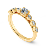 Load image into Gallery viewer, 0.30cts. Solitaire with Marquise Cut Diamond Accents 18K Yellow Gold Ring JL AU 2011Y   Jewelove.US
