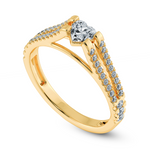Load image into Gallery viewer, 0.50cts. Heart Cut Solitaire Diamond Split Shank 18K Yellow Gold Ring JL AU 1181Y-A   Jewelove.US
