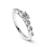 Load image into Gallery viewer, 0.50cts Heart Cut Solitaire with Marquise Cut Diamond Accents Platinum Ring JL PT 2016-A   Jewelove.US
