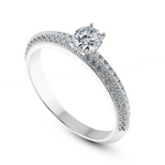 Load image into Gallery viewer, 0.70cts Solitaire Diamond Split Shank Platinum Ring JL PT 1185-B   Jewelove.US
