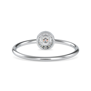 10 Pointer Platinum Halo Diamond Engagement Ring JL PT 0601