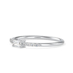 Load image into Gallery viewer, Designer Platinum Baguette Diamond Engagement Ring JL PT 0602
